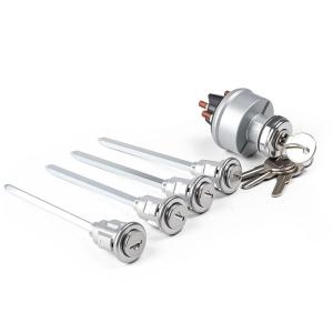 imageIgnition Switch Assembly Kit with 4 Door Lock Cylinder ampamp 4 Key Compatible with Peterbilt 379 377 359 378 349 385 362 Truck Ignition Start Switch Replace 2308598 2309994C268 30GN15 34RC156