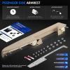 imageLeft Driver ampamp Right Passenger Side Armrest Repair Kit Fit for Chevy Silverado 1500 2500HD 3500HD 20102014 For GMC Sierra 1500 2500 HD 3500 HD 20102014 Door Panel with Release Handle Below ArmrestTanCashmere