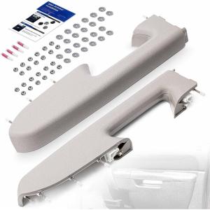 imageLeft Driver ampamp Right Passenger Side Armrest Repair Kit Fit for Chevy Silverado 1500 2500HD 3500HD 20102014 For GMC Sierra 1500 2500 HD 3500 HD 20102014 Door Panel with Release Handle Below ArmrestGrayTitanium